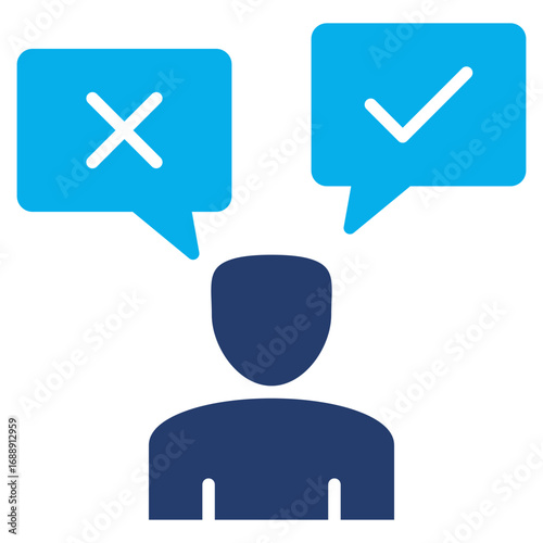 Assertiveness solid color icon