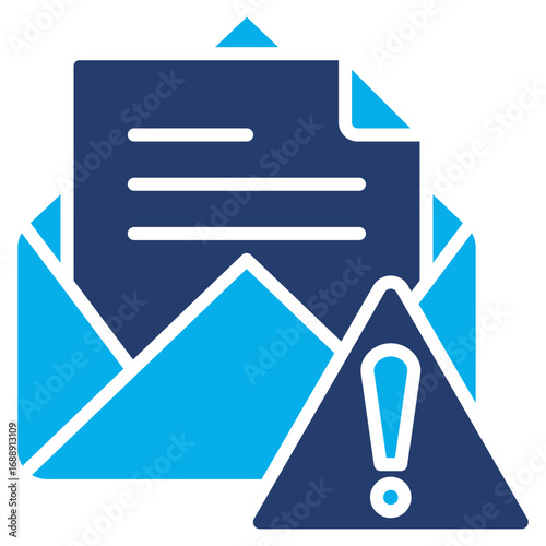 Email Phishing solid color icon