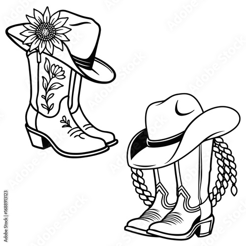 Botas de cowgirl