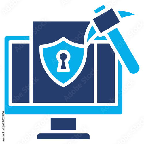 Brute Force solid color icon