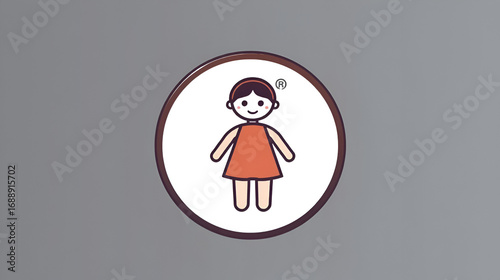 doll toy figure icon sign vector