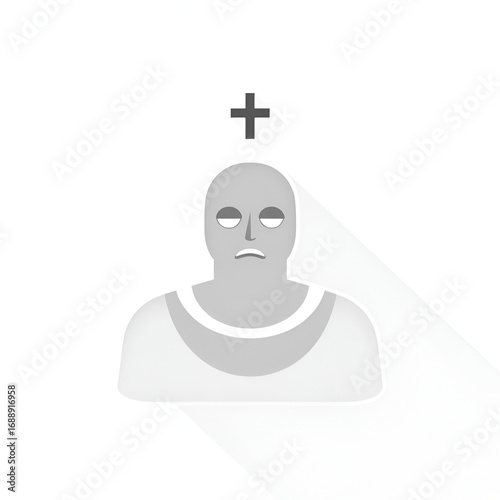 blasphemy outline icon in white and black colors. blasphemy flat vector icon from religion collection for web, mobile apps and ui.