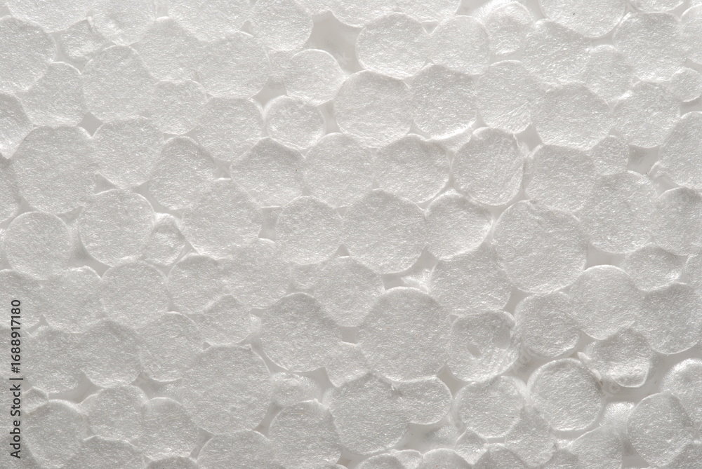 Fototapeta premium polystyrene foam, white texture, close-up