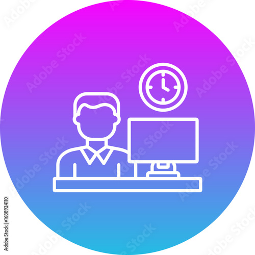 Wallpaper Mural Office time Icon Torontodigital.ca