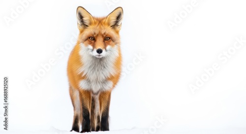 Wallpaper Mural Red Fox Standing Alert in Snowy Winter Landscape Torontodigital.ca