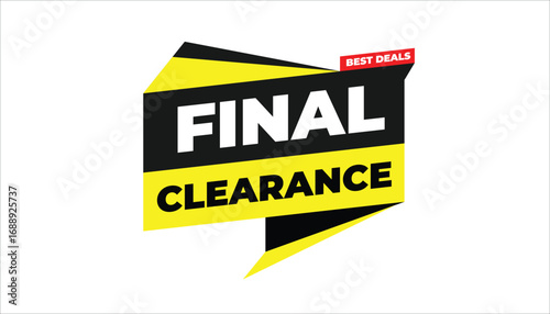 FINAL CLEARANCE BEST DEALS – SALE BANNER