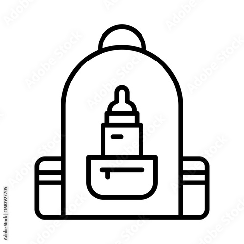 Baby bag icon