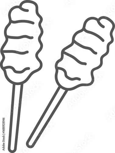 귀여운 디저트 푸드 아이콘 60종 세트 | Food Icons Bundle (SVG, PNG, AI) | Line Icons for Commercial Use, Instant Download

