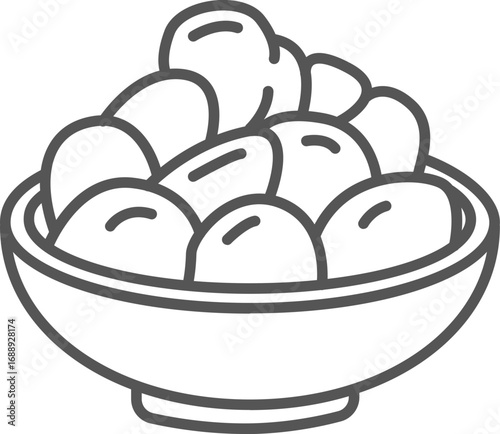 귀여운 디저트 푸드 아이콘 60종 세트 | Food Icons Bundle (SVG, PNG, AI) | Line Icons for Commercial Use, Instant Download
