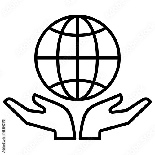 Worldwide Outline Icon