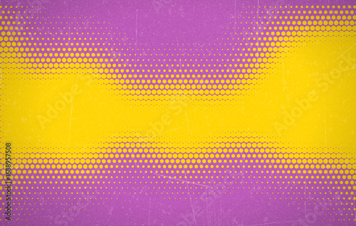 Grunge halftone gradient background. Faded grit noise texture. Colorful wallpaper. Retro pixelated backdrop. Anime or manga style comic overlay. Vector graphic design textured Grunge scratch template.