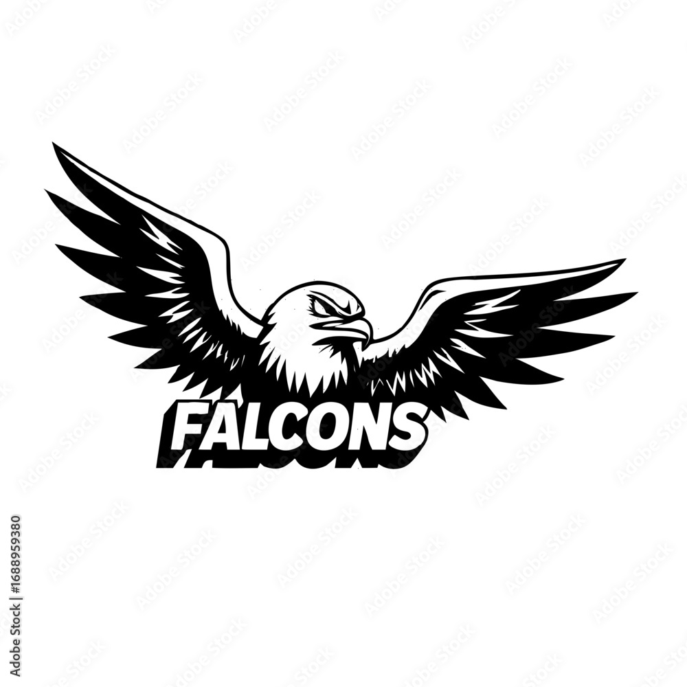 Fototapeta premium eagle with wings vector