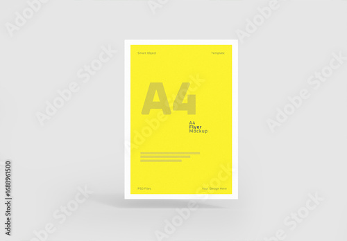 Flying Paper Flyer Mockup