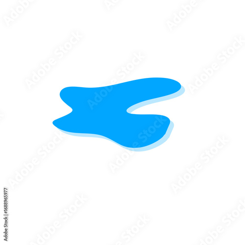 Teardrop and puddle vector