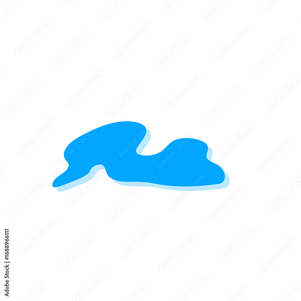 Obraz premium Teardrop and puddle vector