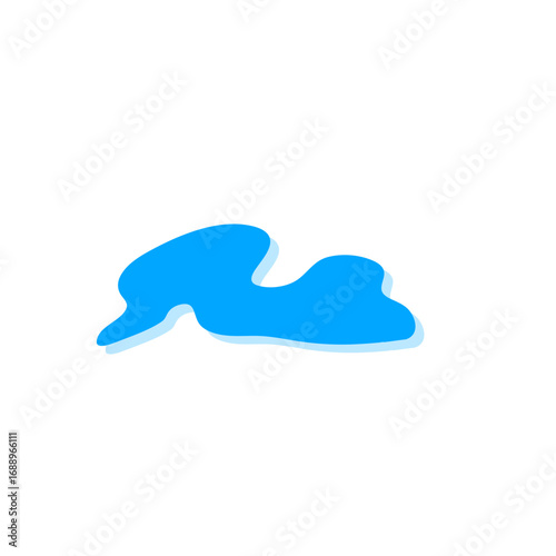 Teardrop and puddle vector