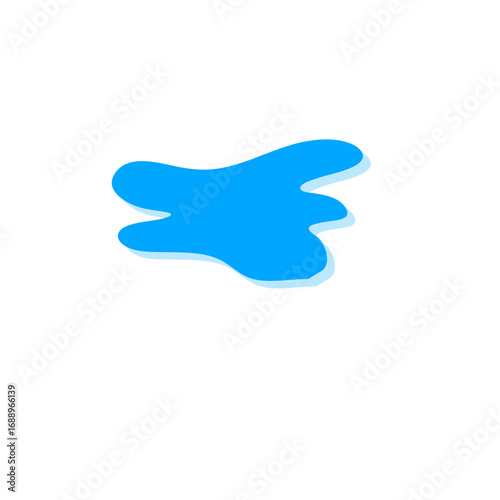 Teardrop and puddle vector