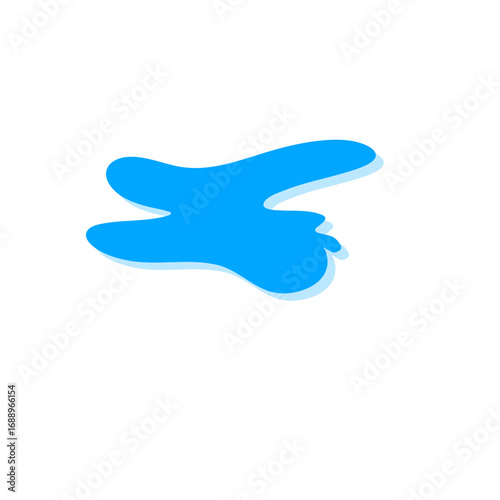 Teardrop and puddle vector