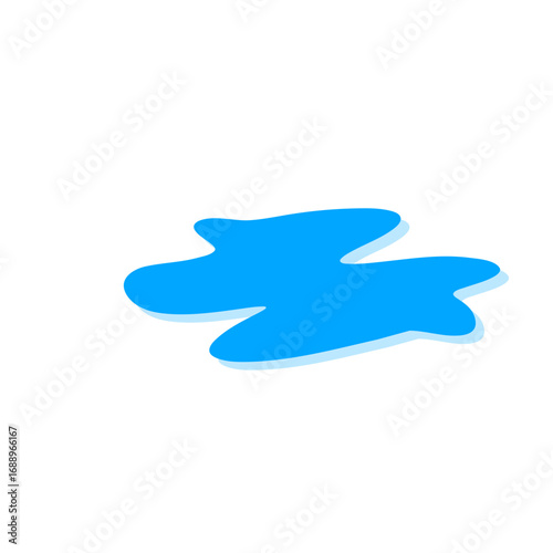 Teardrop and puddle vector