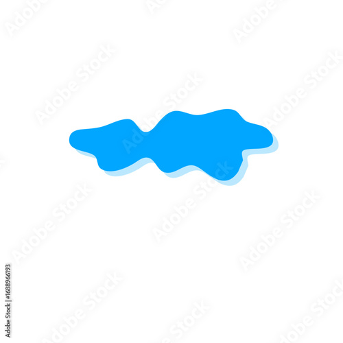 Teardrop and puddle vector