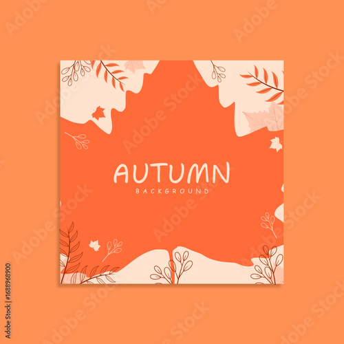 autumn themed background design for advertising, greeting cards and promotions