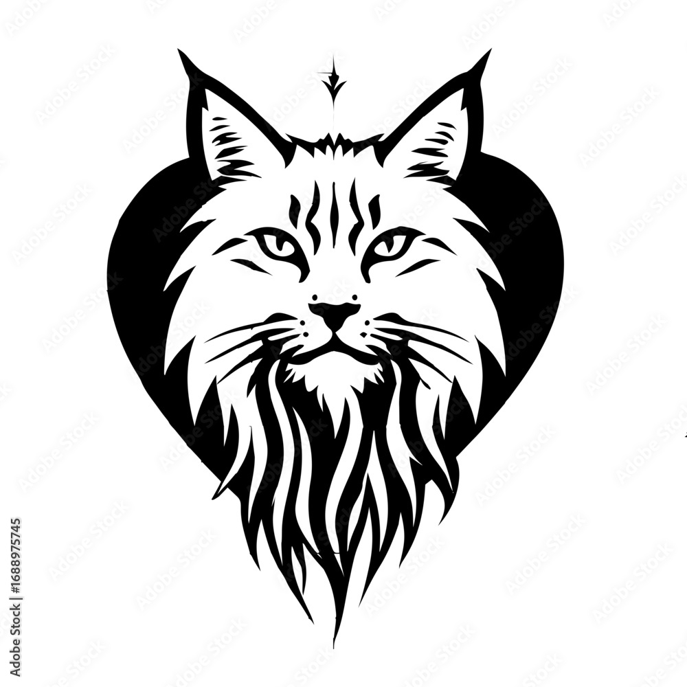 Obraz premium vector illustration of a cat