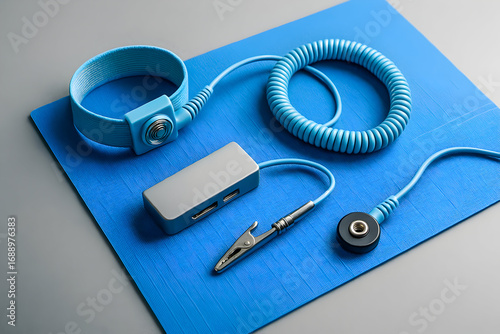 ESD Anti-Static Wrist Strap & Mat Grounding Kit