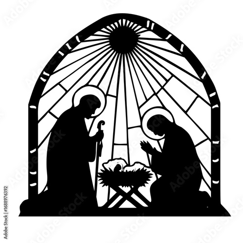 Believers silhouette illustration icon 