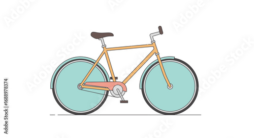 A Retro Inspired Bicycle with a Durable Frame and Comfortable Seat for Urban Exploration and Leisure Rides