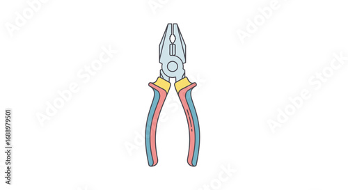 A Versatile Combination Pliers Tool for Various Gripping Cutting and Bending Tasks in Home Workshops or Professional Environments