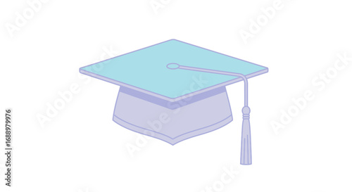 Graduation Cap a Symbol of Academic Achievement and Future Aspirations Illustration