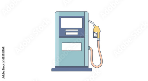 A modern gas pump dispenser designed for efficient fuel dispensing at service stations