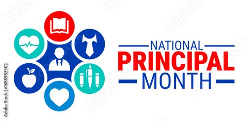principal month background, banner, card or poster design template is observed every year during October, to raise awareness about the mission. Vector illustration.