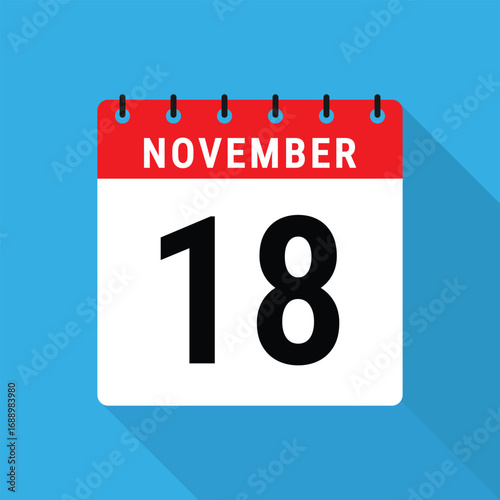 Latvia Independence Day Calendar Icon