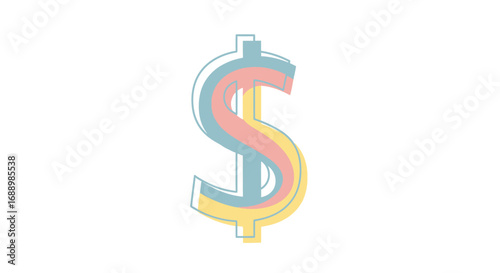 Understanding the Colorful Dollar Sign Symbol Representing Financial Wealth and Economic Prosperity in a Modern Artistic Style