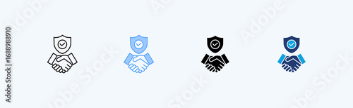 Trust Multiple Icon Illustration Vector