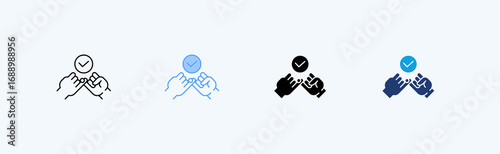 Promise Multiple Icon Illustration Vector