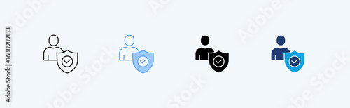 Assurance Multiple Icon Illustration Vector