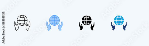 Responsibility Multiple Icon Illustration Vector