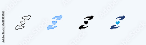 Loyalty Multiple Icon Illustration Vector