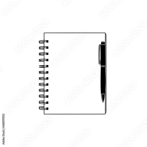 notebook and pen