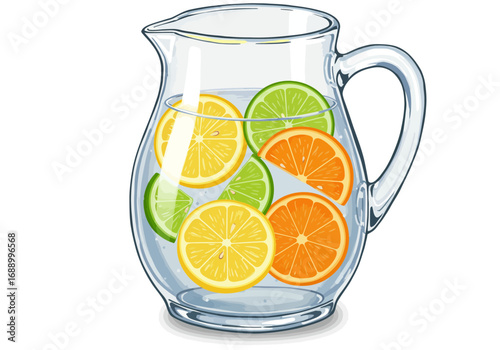 glass of orange juice with lemon