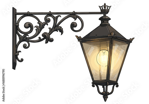 vintage street lamp