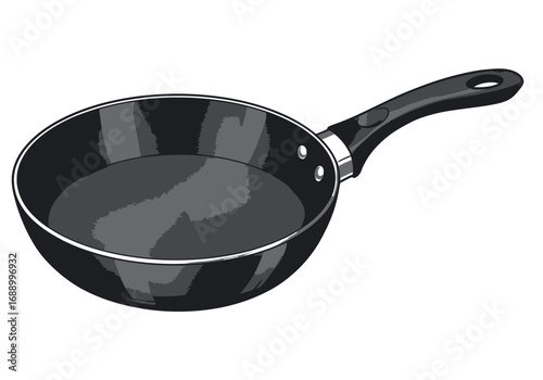 frying pan isolated on white