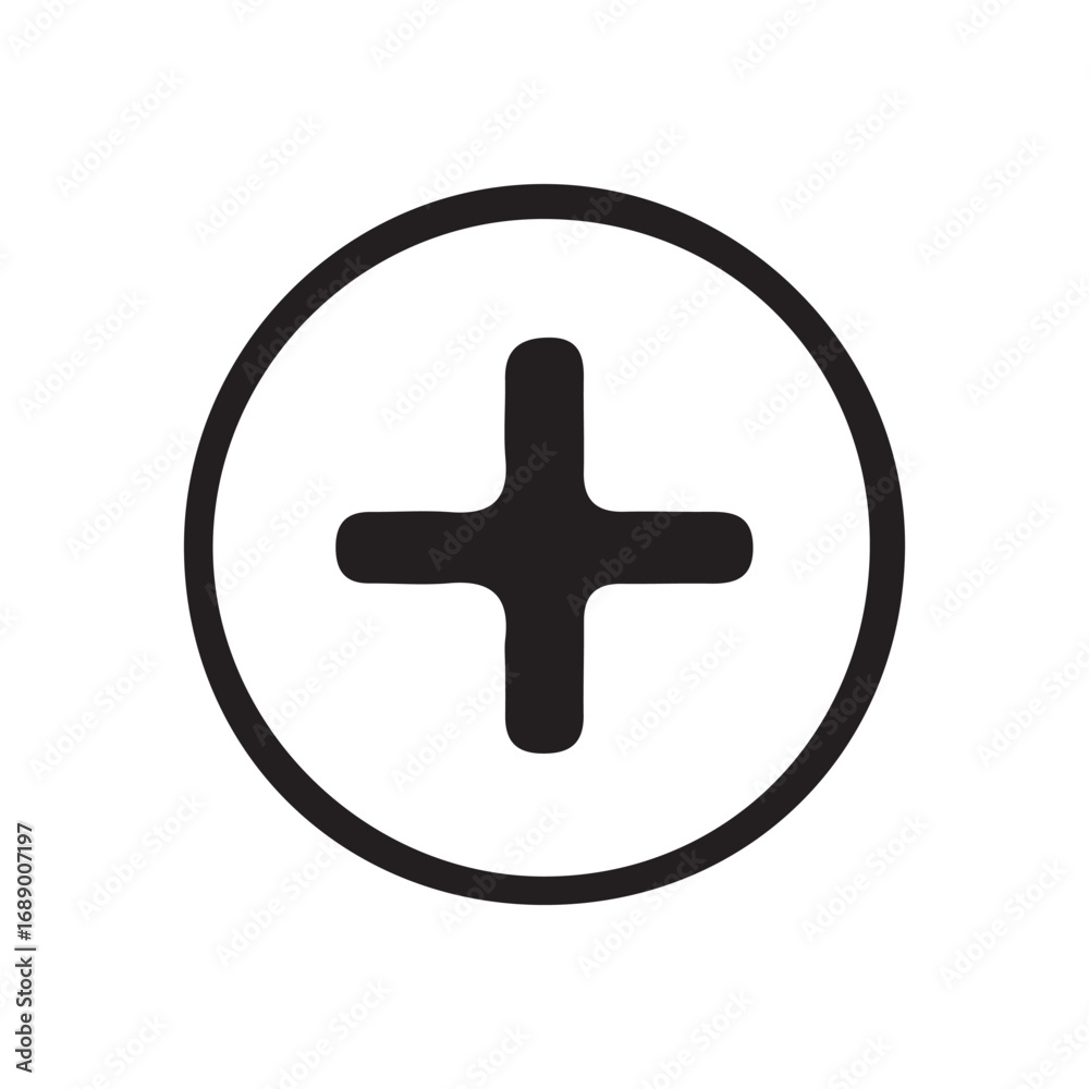 Obraz premium plus icon on metal internet button