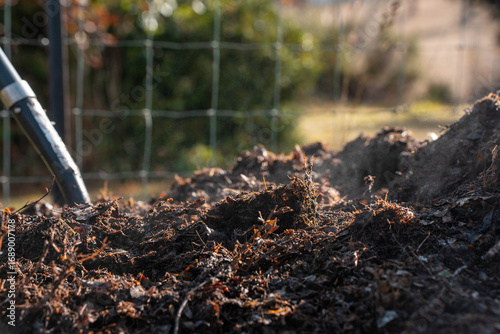 Wallpaper Mural soil Compost pile, organic thermophilic compost turning in Tasmania Australia Torontodigital.ca