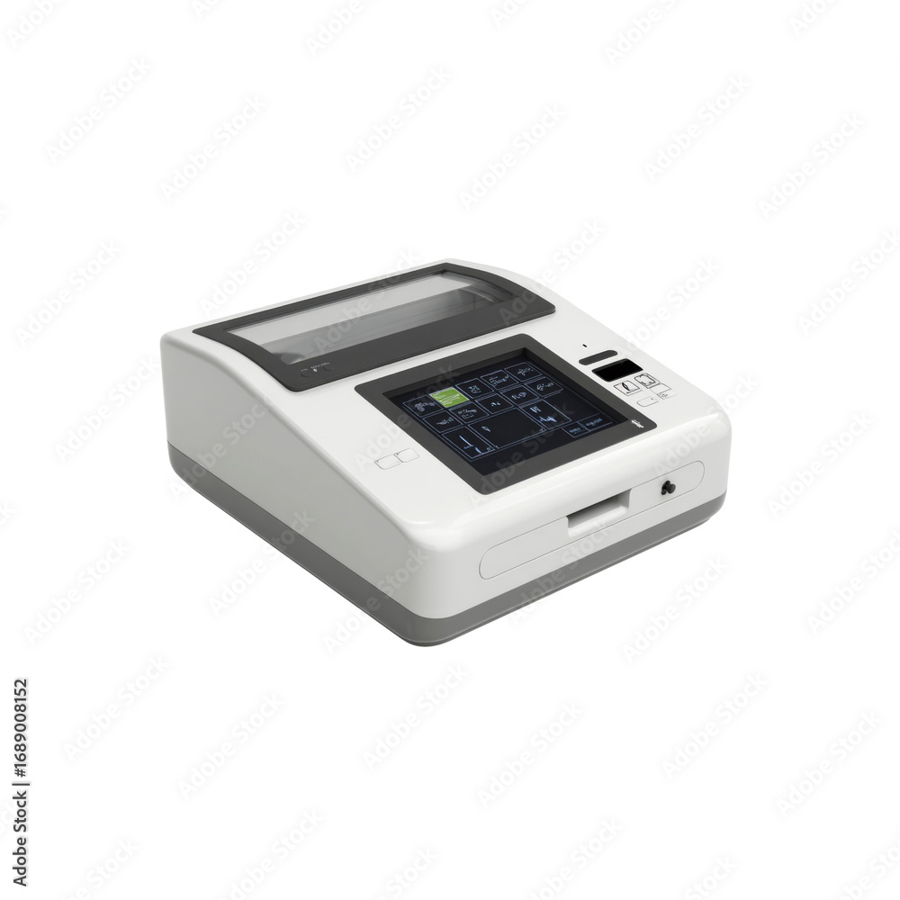 Fototapeta premium Modern Compact Check Scanner for Efficient Banking and Business Operations