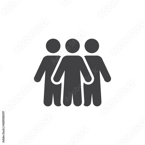 Group of people solid icon