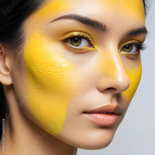 Jaundice yellow skin