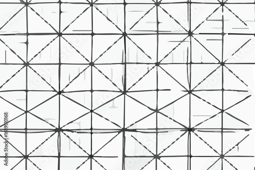 Abstract Monochrome Geometric Pattern